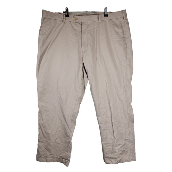 Peter Millar Pants Mens 40x26 Beige Chinos Straight Leg Business Casual Trousers - Picture 1 of 12